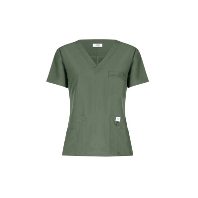 Breathing Scrub Top -  Military Green / Verde Militar 